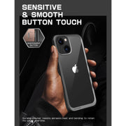 iPhone 14 6.1 inch Unicorn Beetle Style Slim Clear Case-Black