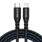 5 ft USB-C Fast Charge Lightning Cable for Apple Devices-Blue
