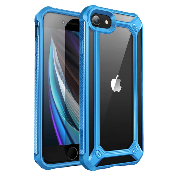 iPhone 7 / 8 Unicorn Beetle Exo Clear Case-Blue