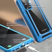 Galaxy Note20 Unicorn Beetle EXO Clear Case-Blue