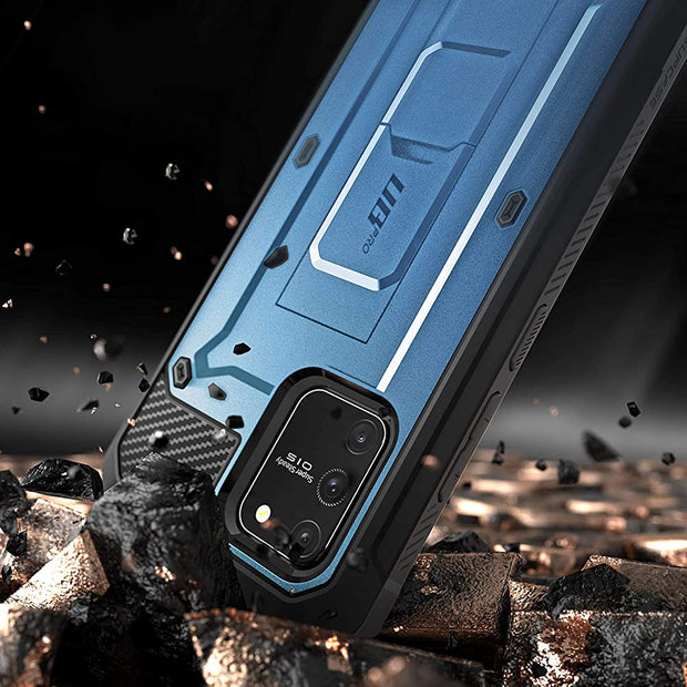 Galaxy S10 Lite Unicorn Beetle Pro Full Body Rugged Holster Case-Metallic Blue