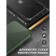 iPhone 13 Pro Max 6.7 inch Unicorn Beetle Edge with Screen Protector Clear Case-Dark Green