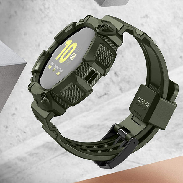 Galaxy Watch Active 2 40mm Unicorn Beetle Pro Wristband Case-Metallic Green