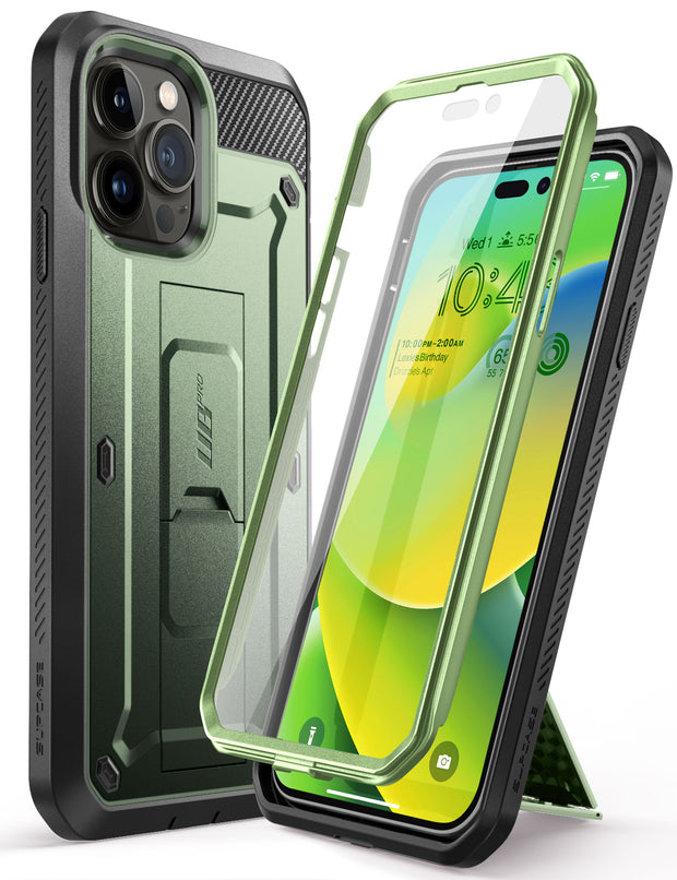 iPhone 14 Pro 6.1 inch Unicorn Beetle Pro Rugged Case-Dark Green