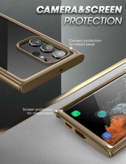 Galaxy S23 Ultra Unicorn Beetle EDGE XT Bumper Case With Screen Protector-Cream