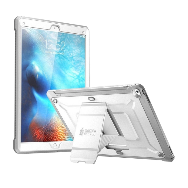 iPad Pro 12.9 in (2017) Unicorn Beetle Pro Rugged Case with Kickstand-White