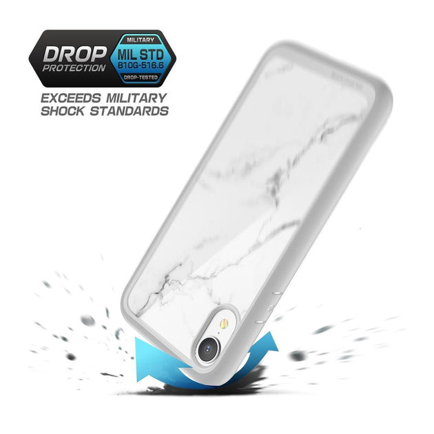 iPhone XR Unicorn Beetle Style Slim Clear Case-Marble | SUPCASE