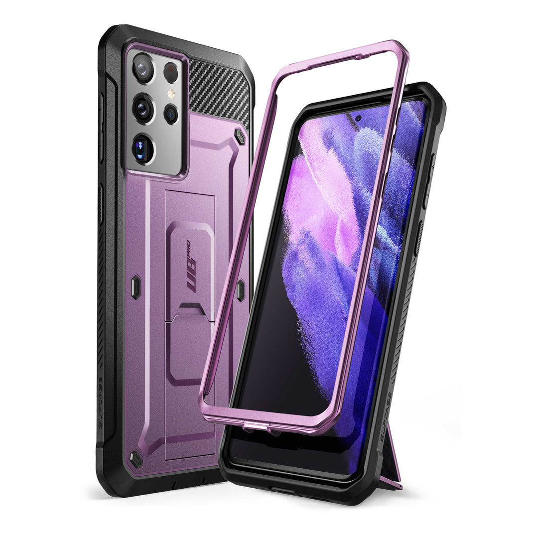 Galaxy S21 Ultra Unicorn Beetle Pro Rugged Case-Metallic Purple Galaxy S21 Ultra Unicorn Beetle Pro Rugged Case-Metallic Purple