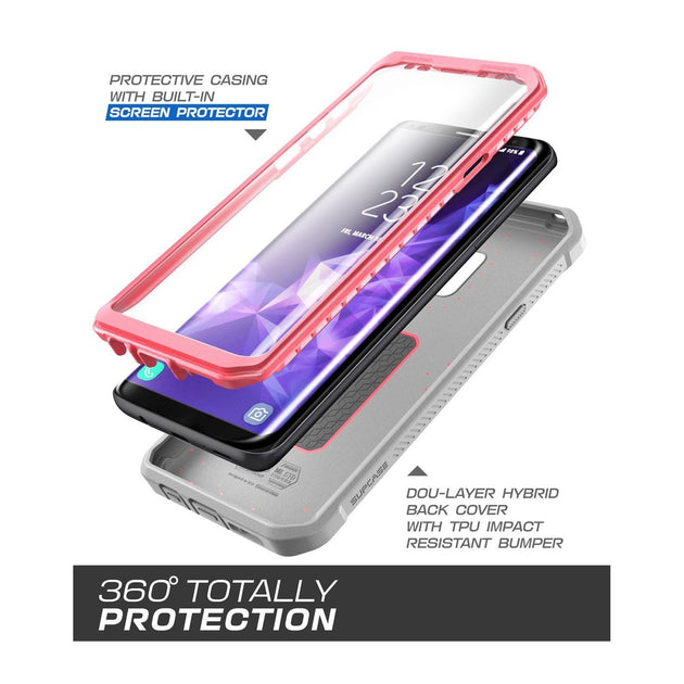 Galaxy S9 Unicorn Beetle Pro Full Body Rugged Holster Case-Pink | SUPCASE