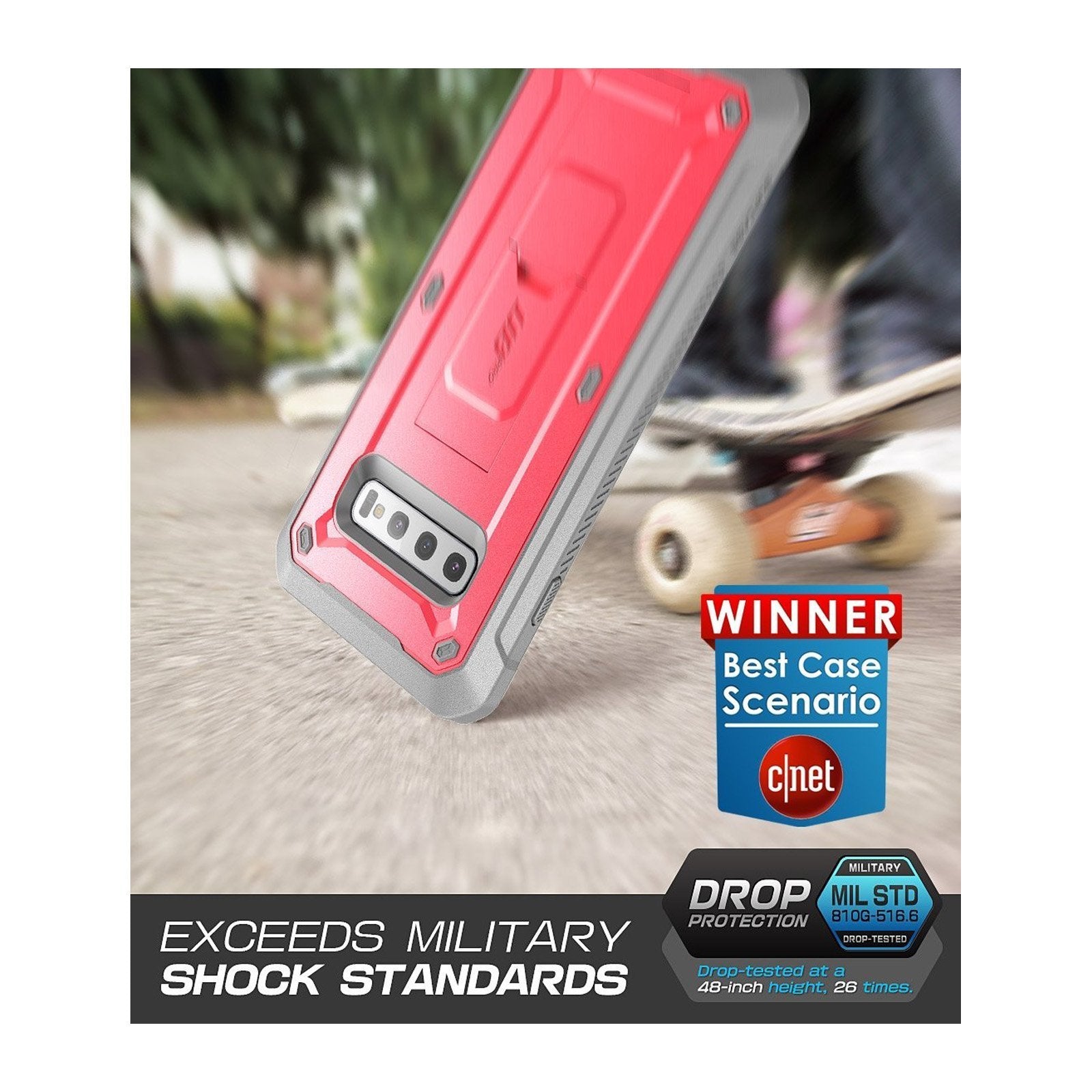 Galaxy S10 Unicorn Beetle Pro Rugged Holster Case Without Screen