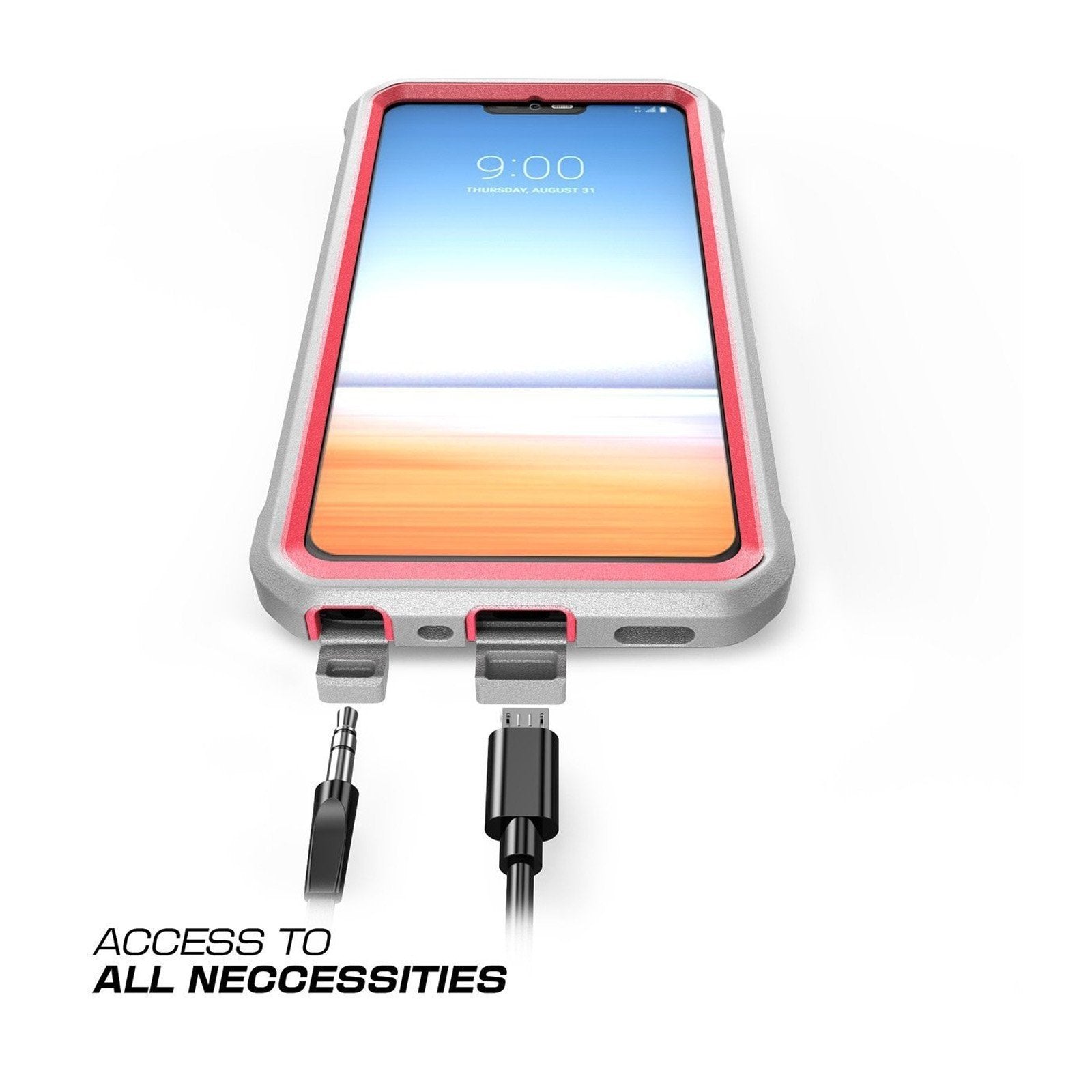 LG G7 ThinQ Unicorn Beetle Pro Rugged Holster Case-Pink | SUPCASE