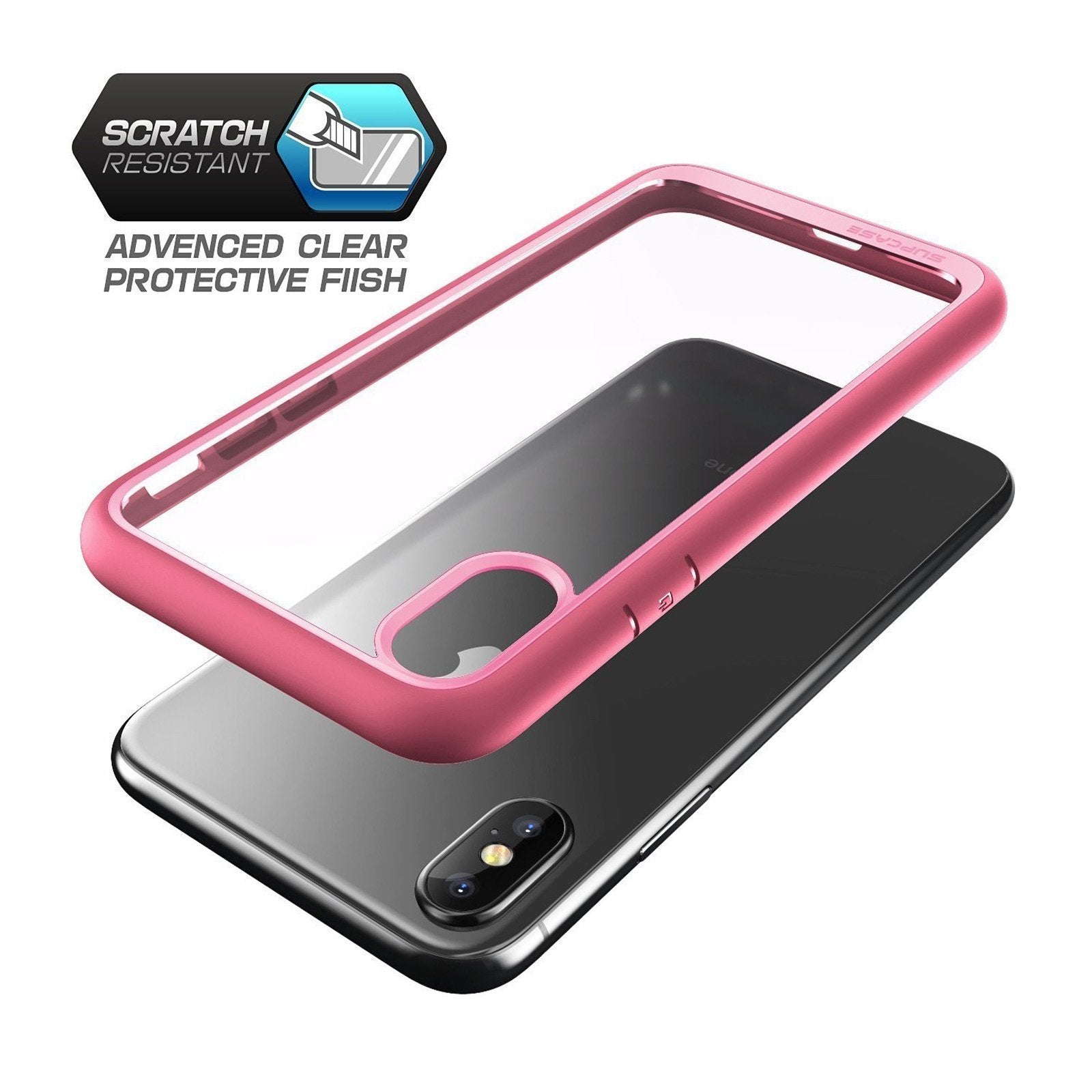 iPhone XS Max Unicorn Beetle Style Slim Clear Case-Pink | SUPCASE