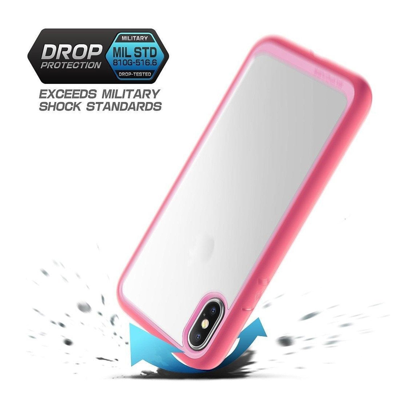 iPhone XS Max Unicorn Beetle Style Slim Clear Case-Pink | SUPCASE