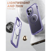 iPhone 14 Pro Max 6.7 inch Unicorn Beetle EDGE MAG with Screen Protector Clear Case-Deep Purple
