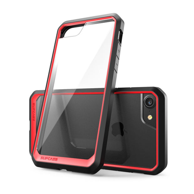 iPhone 8 Unicorn Beetle Hybrid Protective Bumper Case-Red