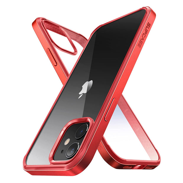 iPhone 11 6.1 inch Unicorn Beetle Edge Clear Bumper Case-Metallic Red