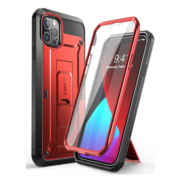 UEEBAI Custodia Portafoglio In Pelle PU Per IPhone 12 Pro Max (6.7'') - 3 Slot Carta, Supporto, Chiusura Magnetica Grigia - 3