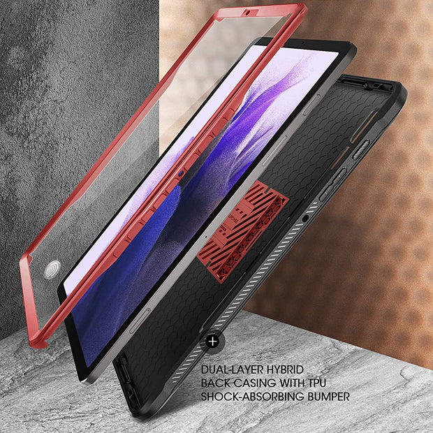 Galaxy Tab S7 FE 12.4 inch (2021) Unicorn Beetle Pro Rugged Case-Metallic Red