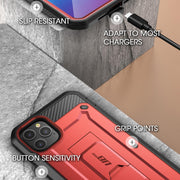 iPhone 12 Pro Max 6.7 inch Unicorn Beetle Pro Rugged Case-Metallic Red